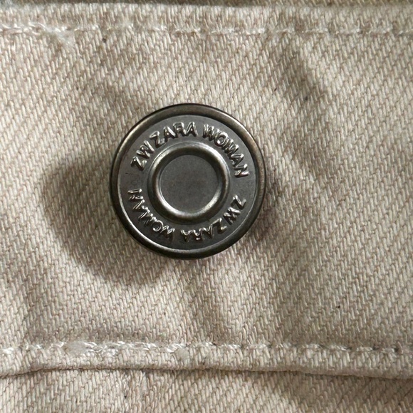 Zara Metallic Gold Jeans Boy Boy Fit Relaxed Cotton Pants Trousers Bloggers’ Fav - Picture 11 of 15